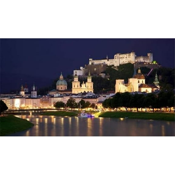 wooden puzzle Castle at Night by a Lake Intelligent Game Fit togather a magic Art for home Decoration or Prensent 500 pieces