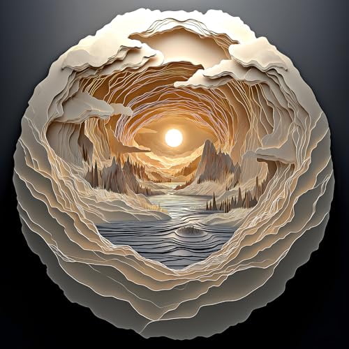 wooden puzzle Celestial - Inspired Abstract Intelligent Game Fit togather a magic Art for home Decoration or Prensent 500 pieces