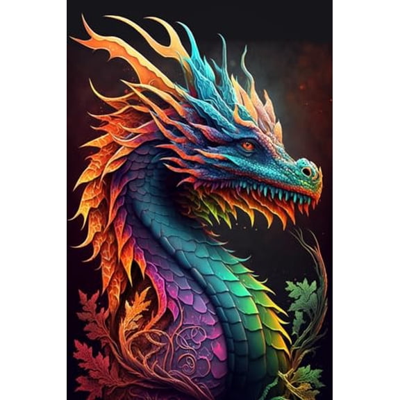 wooden puzzle Colorful Dragon with Elaborate Scales Intelligent Game Fit togather a magic Art for home Decoration or Prensent 500 pieces