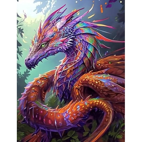 wooden puzzle Colorful and Ornate Dragon Intelligent Game Fit togather a magic Art for home Decoration or Prensent 500 pieces