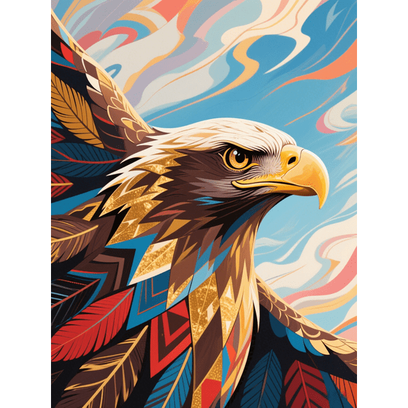 wooden puzzle Eagle's Head in Abstract Art StyleIntelligent Game Fit togather a magic Art for home Decoration or Prensent 1000 pieces
