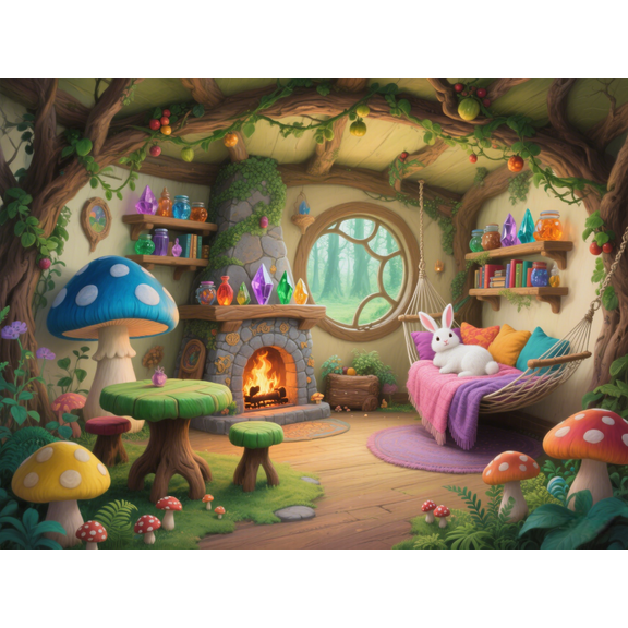 wooden puzzle Fairy Forest Interior Intelligent Game Fit togather a magic Art for home Decoration or Prensent 300 pieces