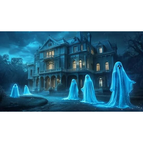 wooden puzzle Haunted Mansion with Ghosts Intelligent Game Fit togather a magic Art for home Decoration or Prensent 500 pieces