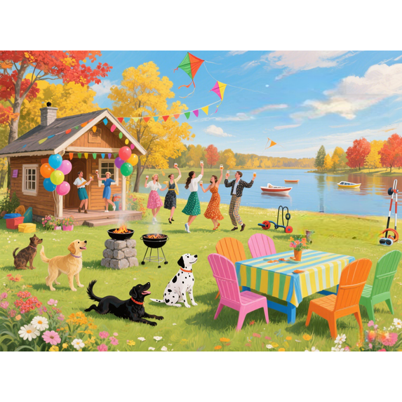 wooden puzzle Joyful Outdoor Party Intelligent Game Fit togather a magic Art for home Decoration or Prensent 1000 pieces
