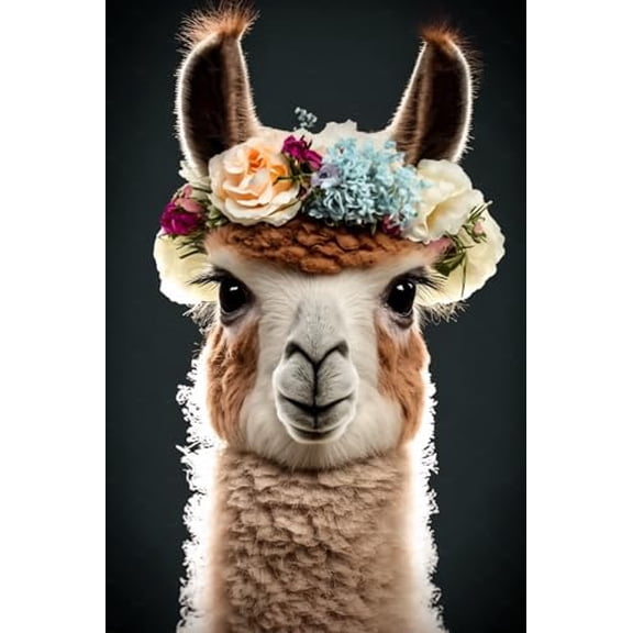 wooden puzzle Llama with a Floral Crown Intelligent Game Fit togather a magic Art for home Decoration or Prensent 300 pieces