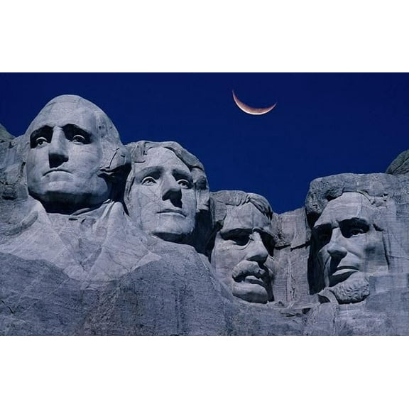 wooden puzzle Mount Rushmore at Night Intelligent Game Fit togather a magic Art for home Decoration or Prensent 1000 pieces