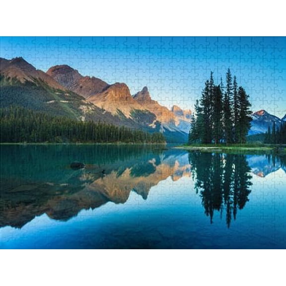 wooden puzzle Mountain - Lake Reflection Intelligent Game Fit togather a magic Art for home Decoration or Prensent 500 pieces