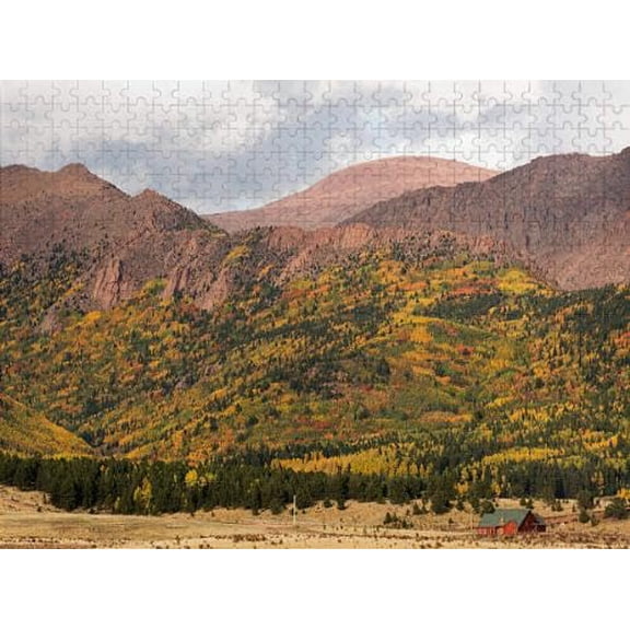 wooden puzzle Mountainous Terrain Intelligent Game Fit togather a magic Art for home Decoration or Prensent 500 pieces