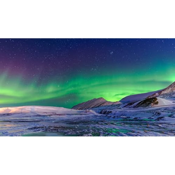 wooden puzzle Northern Lights over Snowy Landscape Intelligent Game Fit togather a magic Art for home Decoration or Prensent 500 pieces