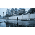 thumbnail image 1 of wooden puzzle Paris Notre - Dame in the Rain A Melancholic Portrait Intelligent Game Fit togather a magic Art for home Decoration or Prensent 1000 pieces, 1 of 5