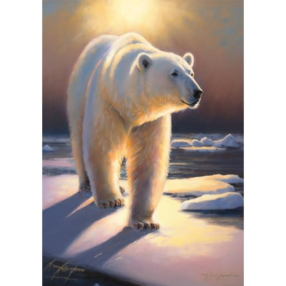 wooden puzzle Polar Bear on Ice Intelligent Game Fit togather a magic Art for home Decoration or Prensent 500 pieces