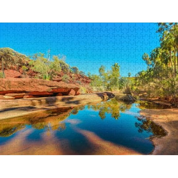 wooden puzzle River in Scenic Valley Intelligent Game Fit togather a magic Art for home Decoration or Prensent 300 pieces
