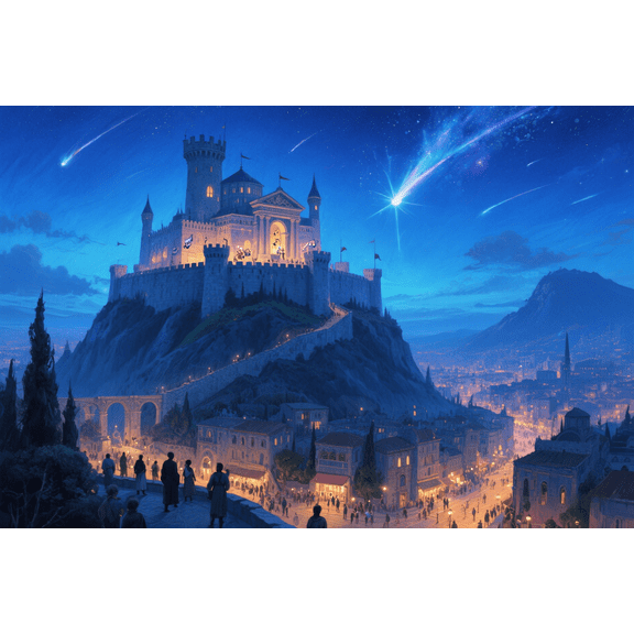 wooden puzzle Roman - style castle on a hilltop Intelligent Game Fit togather a magic Art for home Decoration or Prensent 1000 pieces