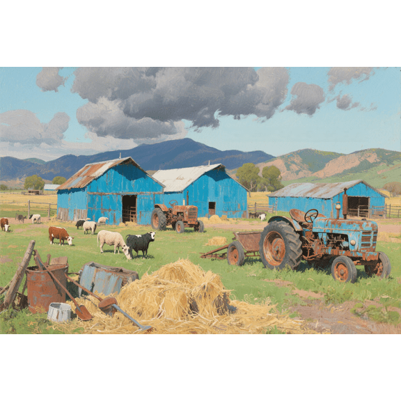 wooden puzzle Rural Ranch Scene Intelligent Game Fit togather a magic Art for home Decoration or Prensent 500 pieces