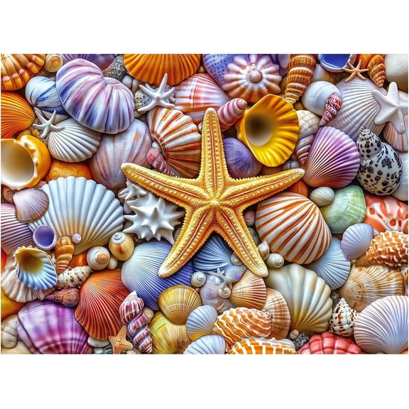 wooden puzzle Seashell Symphony Intelligent Game Fit togather a magic Art for home Decoration or Prensent 300 pieces