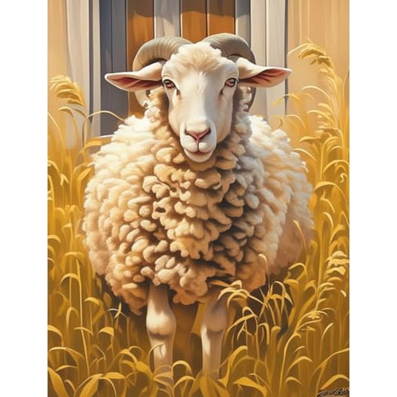 wooden puzzle Sheep in a Golden Field Intelligent Game Fit togather a magic Art for home Decoration or Prensent 500 pieces