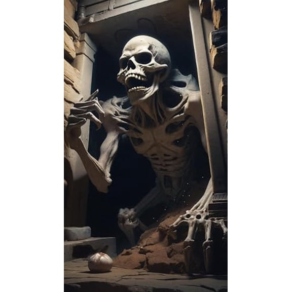 wooden puzzle Skeleton in a Dark Setting Intelligent Game Fit togather a magic Art for home Decoration or Prensent 300 pieces