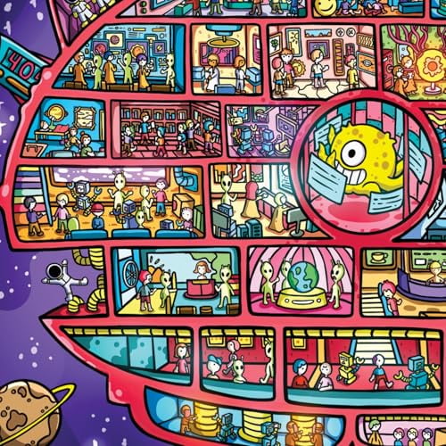 wooden puzzle SpongeBob's World Map Intelligent Game Fit togather a magic Art for home Decoration or Prensent 500 pieces