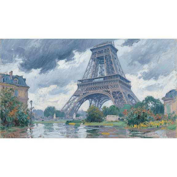 wooden puzzle The Eiffel Tower on a Cloudy Day Intelligent Game Fit togather a magic Art for home Decoration or Prensent 1000 pieces
