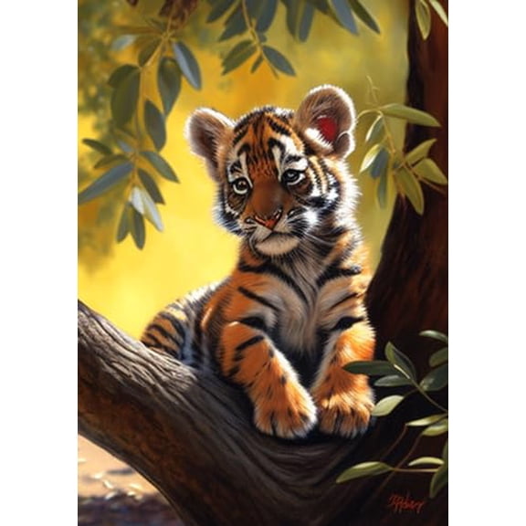 wooden puzzle Tiger in Jungle Setting Intelligent Game Fit togather a magic Art for home Decoration or Prensent 300 pieces
