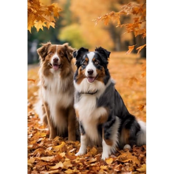 wooden puzzle Two Australian Shepherd Dogs Intelligent Game Fit togather a magic Art for home Decoration or Prensent 500 pieces