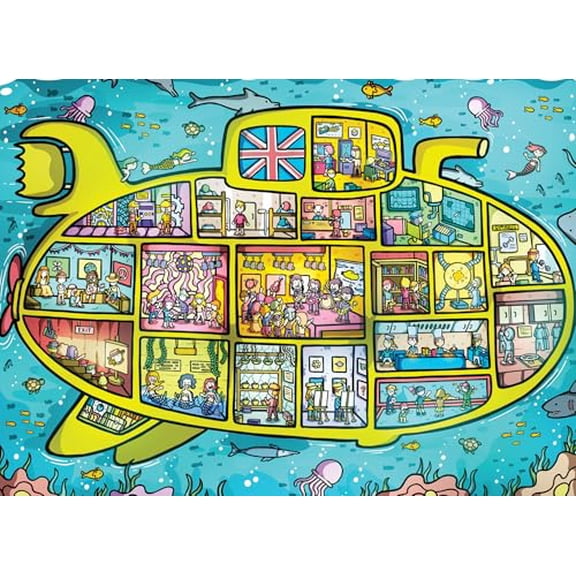 wooden puzzle UK - Themed Map Illustration Intelligent Game Fit togather a magic Art for home Decoration or Prensent 500 pieces
