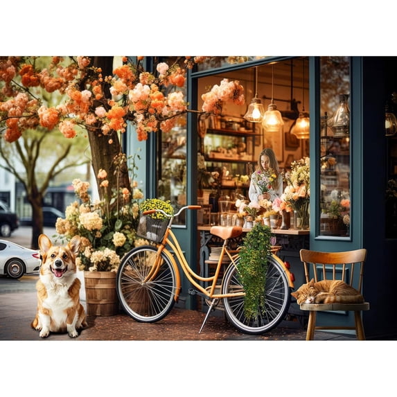wooden puzzle Vintage Shop Charm Intelligent Game Fit togather a magic Art for home Decoration or Prensent 500 pieces