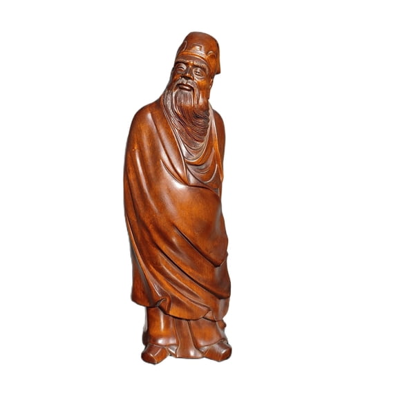wooden statue men figuras House home decoration desk decor Room sculpture carved