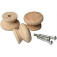 thumbnail image 1 of woodeni 34mm Round Cabinet Door Drawers Knobs Set - Unfinished Wood - 24 Pack, 1 of 6