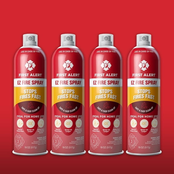 wooow shop EZ Fire Spray, Extinguishing Aerosol Spray, AF400 Red 18 Ounce (Pack of 4)