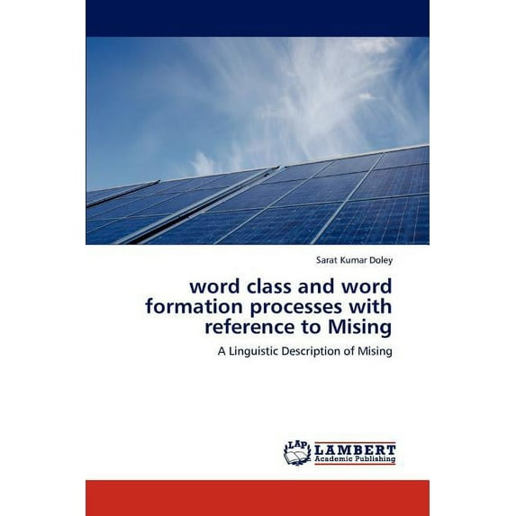 word class and word formation processes with reference to Mising (Paperback)