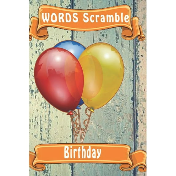 word scramble Birthday: Word scramble game is one of the fun word search games for kids to play at your next cool kids p, (Paperback)