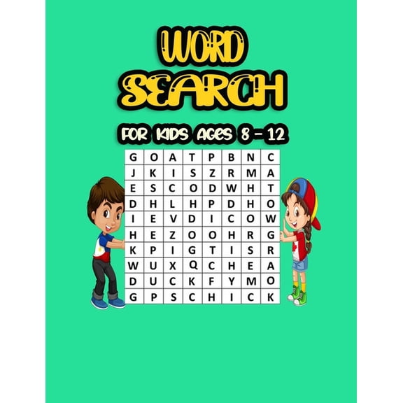 word search book for kids: word search book for kids ages 8-12 Challenging Search Smart Kids Puzzle Games (Paperback)