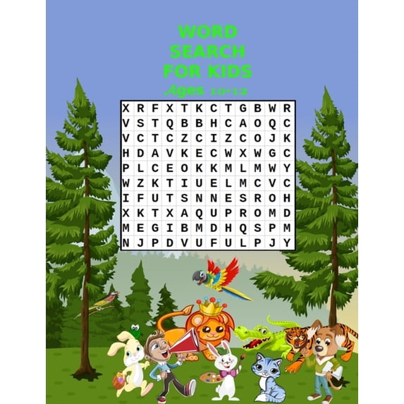 word search for kids ages 10-12: Word Search Puzzle Book for kids ages 10-12. Words Activity for Children 4, 5, 6, 7, 8,, (Paperback)