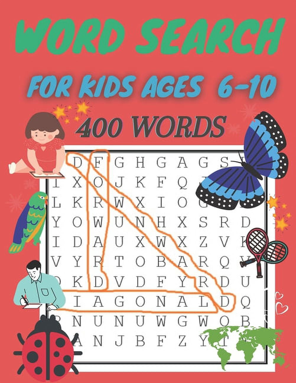 ALHACHIMI HICHEM word search for kids ages 6-10: 400 Word Search Puzzles