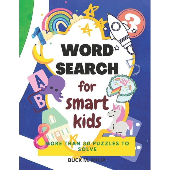 word search for smart kids: more than 30 puzzles to solve, (Paperback)
