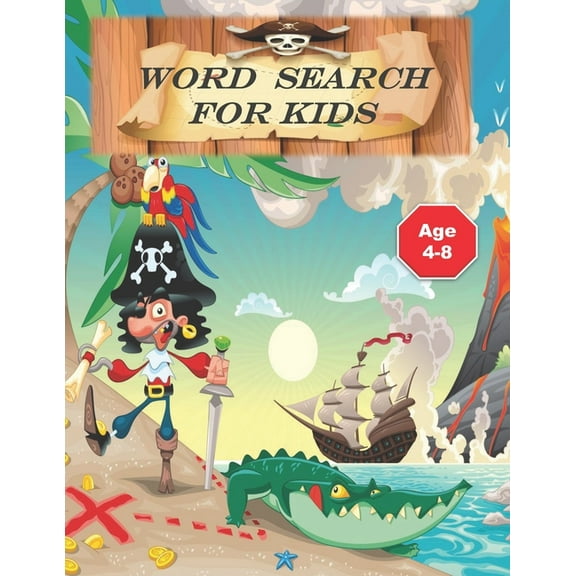 word search for kids: Puzzle Book for Kids .Words Activity for Children 4-8 ages ( search and find) find your treasure .100 pages (Paperback)(Large Print)
