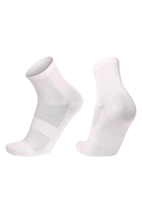 1 Pack Men's Ankle Socks - Breathable No Slip Stretchy, Workout Gym Everyday Socks, One Size Fits Most (US 4-9), White