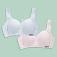 thumbnail image 1 of workcargo 100% Cotton 2 Pack Bras for Big Girls - Size 13 T, Sky Blue, Wide Straps, Full Coverage, Comfortable Everyday Wear, 1 of 9