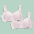 thumbnail image 1 of workcargo 8T Big Girls Cotton Bras 2 Pack - Full Coverage, Breathable, Wide Straps, Everyday Comfort Pink Undergarment, 1 of 6