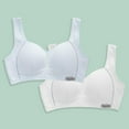 thumbnail image 1 of workcargo Big Girls' 2 Pack Light Blue Cotton Bras - Size 13T, Full Coverage Wide Straps, Breathable Sleeveless Everyday Bras for Teens, 1 of 9