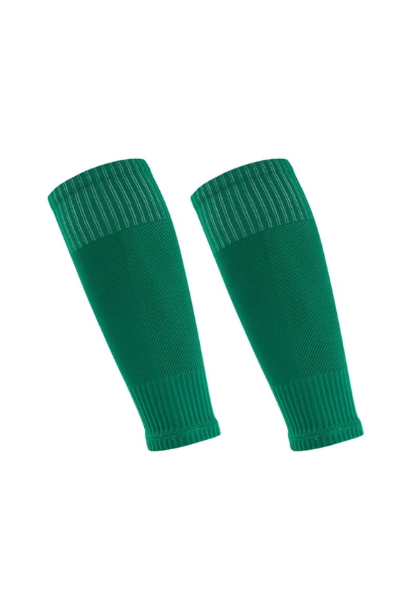 Juniors Green Calf Sleeve - 6-14T Size, Nylon & Spandex Blend, Breathable Non-Slip, Muscle Support for Sports/Daily Use, 1 Pair
