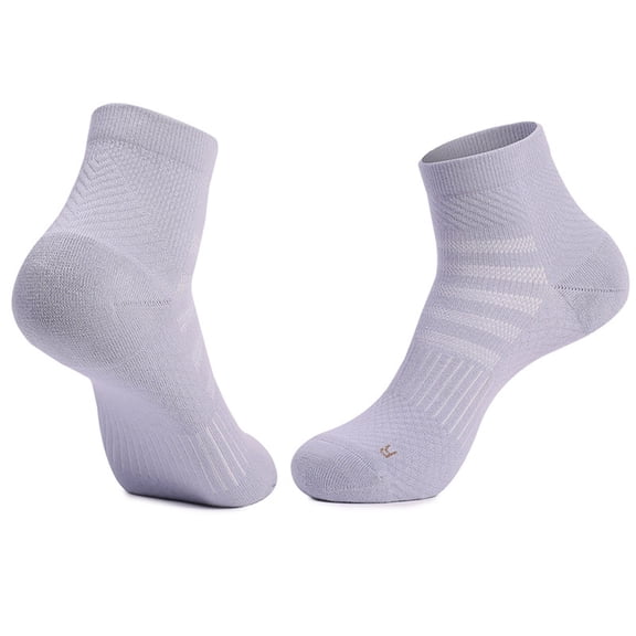 Bwndum Men's Ankle Socks, Moisture Wicking All-Day Comfort, Free Size (Fits Men's 7-12), Purple Nylon Spandex Blend, Durable for Active/Gym/Office Daily Wear