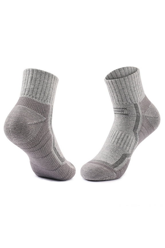 Men's Arch Support Socks - Nylon Spandex Blend, Moisture-Wicking, Reinforced Heel/Toe, One Size Fits Most (Gray), 1-Pair Durable for Running/Gym/Everyday