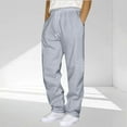 thumbnail image 1 of Zunfee Men's Big & Tall Casual Sweatpants - 4XL Gray, Relaxed Fit, 100% Polyester, Elastic Waist with Drawstring, Functional Side Pockets for Lounging/Daily Wear, 1 of 5