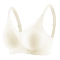 thumbnail image 1 of workcargo Wireless Bra for Women - Full Coverage Comfortable Support, White (Size XL) - Soft Stretch for Everyday Wear & Light Activity, 1 of 2