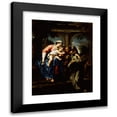 thumbnail image 1 of workshop of Annibale Carracci 15x18 Black Modern Framed Museum Art Print Titled - Vision of Saint Francis (Possibly Ca. 1598), 1 of 5