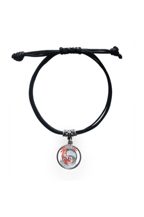world beach lobster marine organism bracelet leather wristband black jewelry