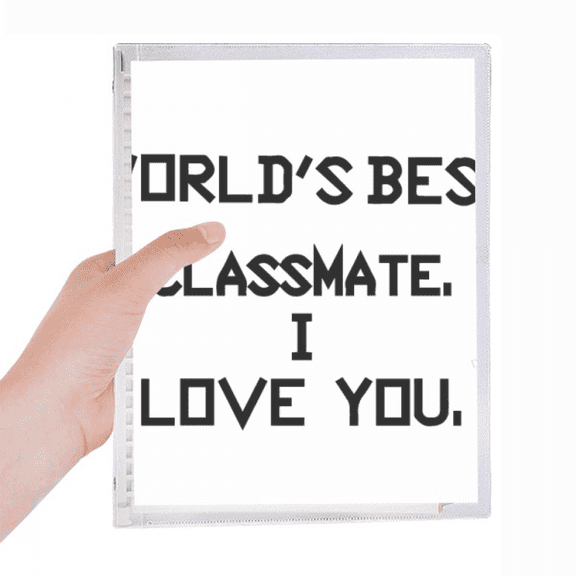 world best classmate i love you notebook loose diary refillable journal statiry