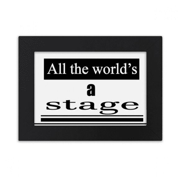 world is a stage desktop photo frame ornaments picture art painting